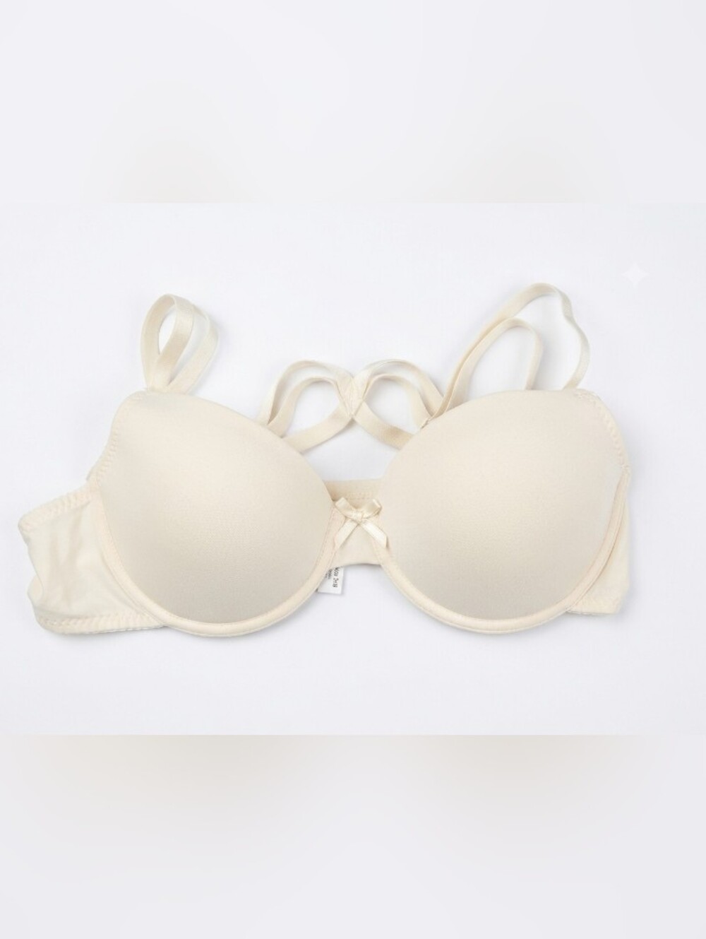 Mamia Women's T-Shirt Bra Cream Beige Padded Underwire Size 36C